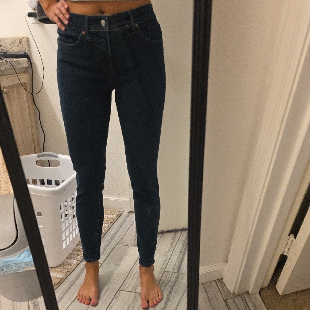 Express Women's Deep Blue Skinny Jeans